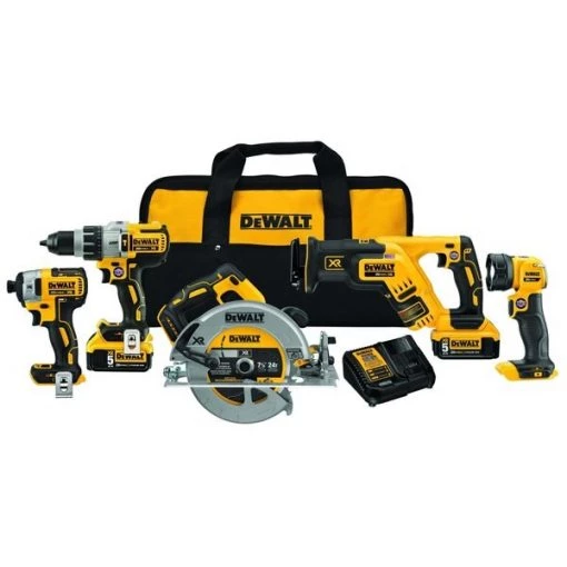 20 V Max Xr Li-Ion 5-Tool Combo Kit