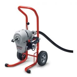 Ridgid K-1500SP-A 120V Machine with A-1 Operator’s Mitt and A-12 Pin Key, Plus: A-34-12 Rear Guide Hose,