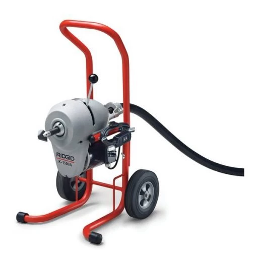 Ridgid K-1500SP-A 120V Machine with A-1 Operator’s Mitt and A-12 Pin Key, Plus: A-34-12 Rear Guide Hose, 1 K-1500SP-A 120V Machine with A-1 Operator’s Mitt and A-12 Pin Key, Plus: A-34-12 Rear Guide Hose,