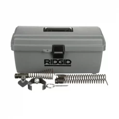 Ridgid Standard Equipment Tool Kit for K-60-SE, includes: –T-101 Straight Auger –T-102 Funnel Auger –T-107