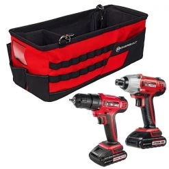 Powerbuilt 20V Li Ion Drill & Driver with Tool Carrier