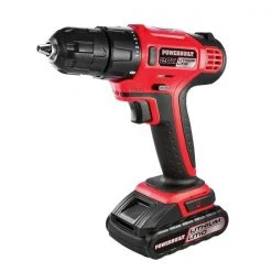 Powerbuilt 20V Li-Ion Cordless Drill& 15Pc Assy Kit