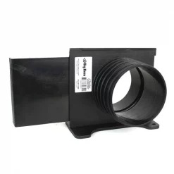 Big Horn 4-Inch ABS Plastic Wall Mounted Blast Gate with One Threaded End & One Quick Disconnect End