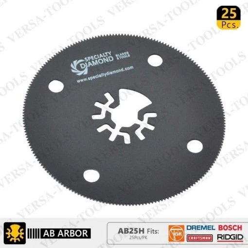 80mm HSS Circular Multi-Tool Saw Blades, PK 25