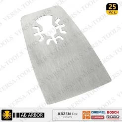 Versa Tool 52mm Flat Cut Stainless Steel Scraper, PK 25