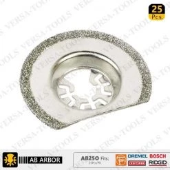 63mm Diamond Semi-Round Electroplated Blades, PK 25