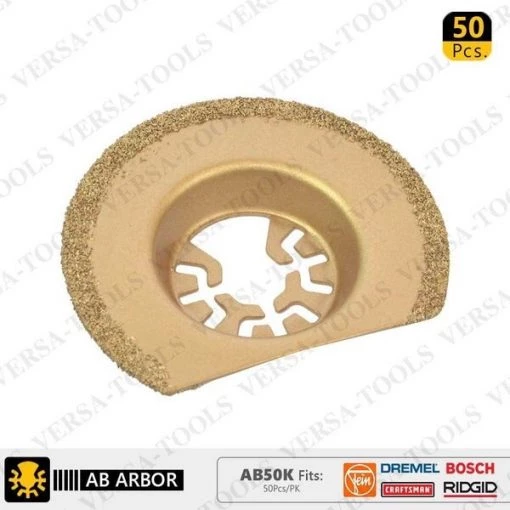 Versa Tool 63mm Semi-Circular Carbide RASP, 8mm Offset Mount, PK 50 1 63mm Semi-Circular Carbide RASP, 8mm Offset Mount, PK 50