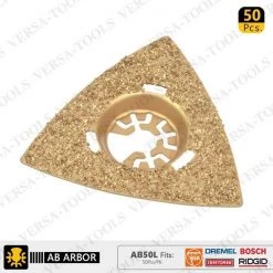 Versa Tool 80mm Triangular Carbide RASP, 8mm Offset Mount, PK 50