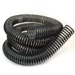 Big Horn 2 Inch x 10 Feet Dust Hose, Clear with Black Helix