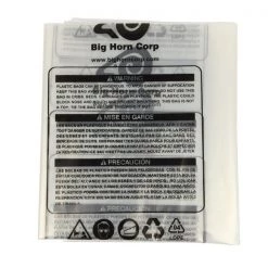 Big Horn 19.5 Inch Dia. Clear Plastic Dust Collection Bag 30.5 Inch x 33 Inch, PK 5