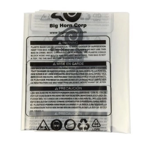 Big Horn 19.5 Inch Dia. Clear Plastic Dust Collection Bag 30.5 Inch x 33 Inch, PK 5 1 19.5 Inch Dia. Clear Plastic Dust Collection Bag 30.5 Inch x 33 Inch, PK 5