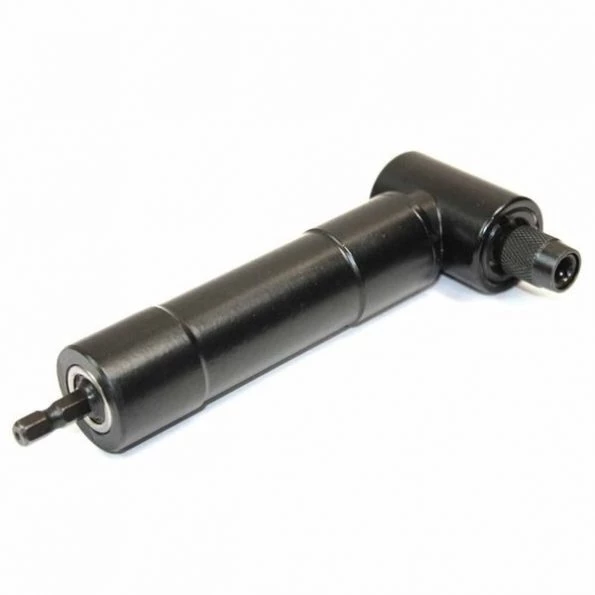 Heavy-Duty Angle Screwdriver Adapter with Lock – Quick Release 1/4 Inch Shank