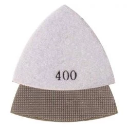 Specialty Diamond 400 Grit Electroplated Diamond Triangular Polishing Pad for Oscillating Tools