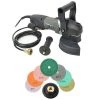 Hardin 5" Var Spd Polisher, 5" Backer Pad & 7pc 5" 3mm Wet Dmnd Pad St (50, 100, 200 400, 800, 1500 & 3000)