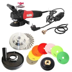 Hardin 220V 5-Inch Variable Speed Concrete Wet Polishing Grinding Kit