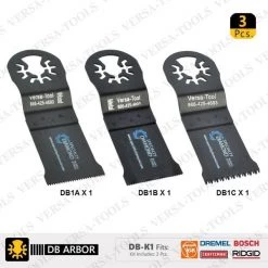 3 PC Set Oscillating Multi Tool Saw Blades Compatible With Bosch Multi X (DB1A1B1C)