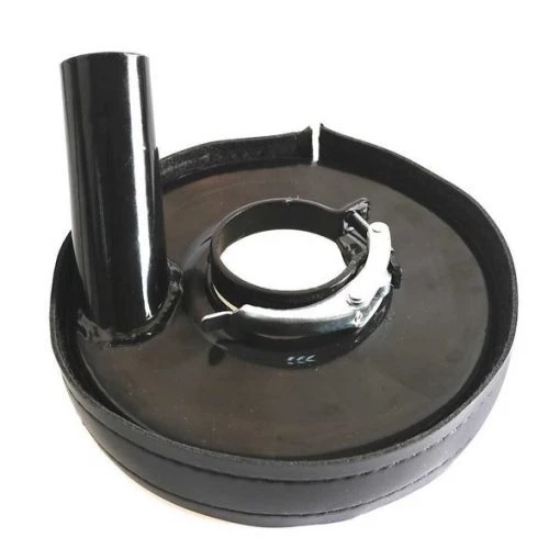 4 Inch Vacuum Metal Dust Shroud Cover with 1.75 Inch ID & 1.25 Inch Vacuum Connector