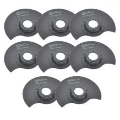 Versa Tool 80mm HSS Semi-Circular Multi-Tool Saw Blades, 9mm Offset Mount, PK 10