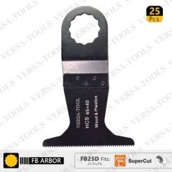 65mm HCS Multi-Tool Saw Blades, Fits Fein Supercut Oscillating Tools, PK 25