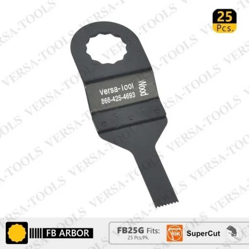 Versa Tool 10mm Stainless Steel Multi-Tool Saw Blades, Fits Fein Supercut Oscillating Tools, PK 25 1 10mm Stainless Steel Multi-Tool Saw Blades, Fits Fein Supercut Oscillating Tools, PK 25