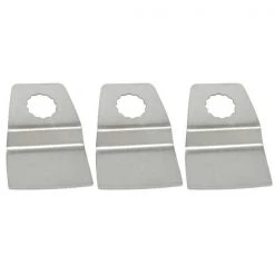 52mm Flush Cut (8mm Offset Mount) Stainless Steel Scraper, PK 3