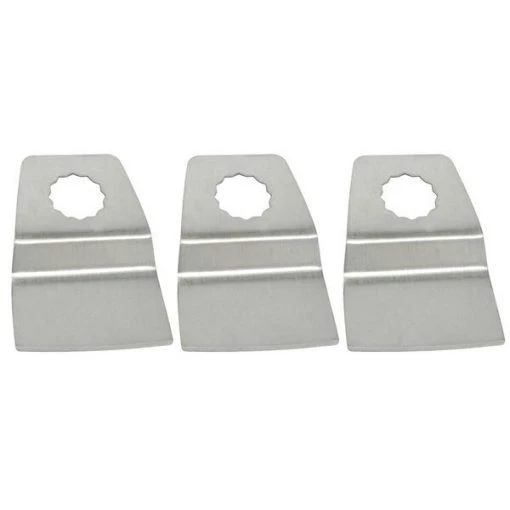 52mm Flush Cut (8mm Offset Mount) Stainless Steel Scraper, PK 3