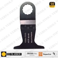 65mm HCS Multi-Tool Saw Blades, Fits Fein Supercut Oscillating Tools, PK 50