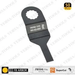 Versa Tool 10mm Stainless Steel Multi-Tool Saw Blades, Fits Fein Supercut Oscillating Tools, PK 50