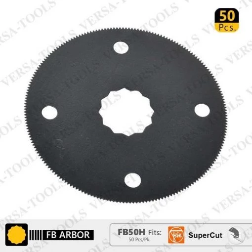 Versa Tool 80mm HSS Circular Multi-Tool Saw Blades, Fits Fein Supercut Oscillating Tools, PK 50 1 80mm HSS Circular Multi-Tool Saw Blades, Fits Fein Supercut Oscillating Tools, PK 50