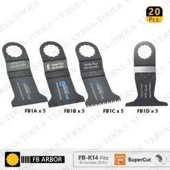 20 Pcs 45mm, 65mm Wood / Plastic Blade, Bi-Metal Blade, 45mm Japan Cut Tooth Design Blade Set