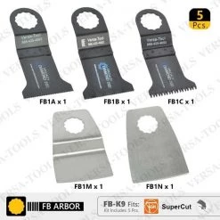 5 PC Oscillating Saw Blade Set