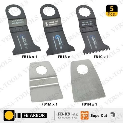 5 PC Oscillating Saw Blade Set