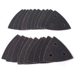 Specialty Diamond 80 Grit Hook & Loop Triangular Sand Paper, PK 20