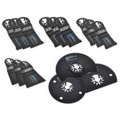 Versa Tool Universal Oscillating Saw Blade Kit, 15 Piece, 7 Blade Type
