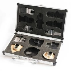Versa Tool Master Kit Includes 13 Universal / Open Arbor Blades for Oscillating Tools