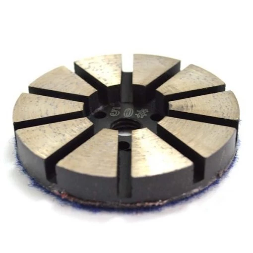 Specialty Diamond 3 Inch Metal Bond Diamond Concrete Floor Grinding Disc with 10 Diamond Segments - 50 Grit 1 3 Inch Metal Bond Diamond Concrete Floor Grinding Disc with 10 Diamond Segments – 50 Grit