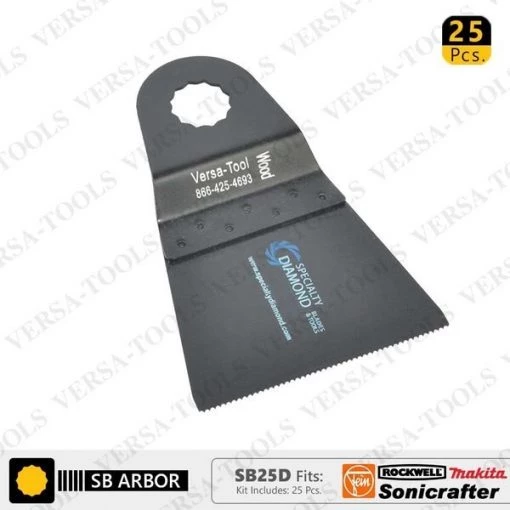 65mm HCS Multi-Tool Saw Blades, PK 25