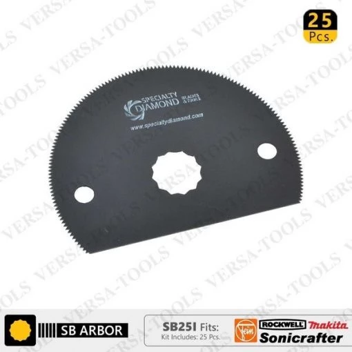 80mm HSS Semi-Circular Multi-Tool Saw Blades, PK 25