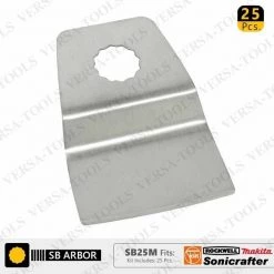 52mm Flush Cut (8mm Offset Mount) Stainless Steel Scraper, PK 25