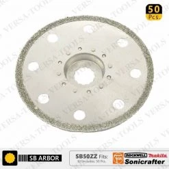 Versa Tool 100mm Full Round Electroplated Diamond Grout Blade, 10mm Offset Mount, PK 50