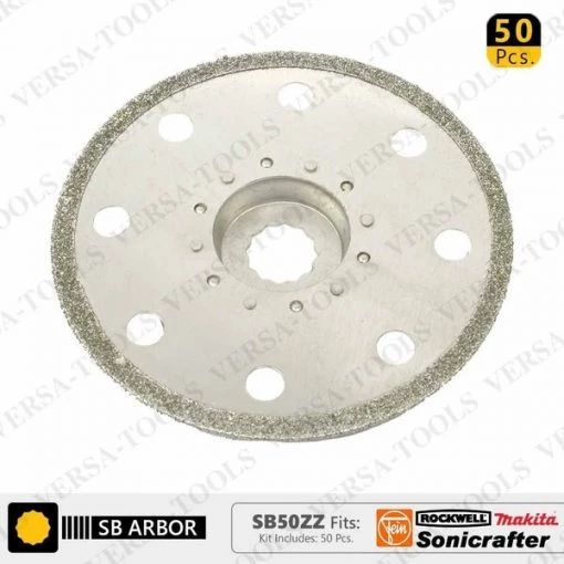 Versa Tool 100mm Full Round Electroplated Diamond Grout Blade, 10mm Offset Mount, PK 50 1 100mm Full Round Electroplated Diamond Grout Blade, 10mm Offset Mount, PK 50