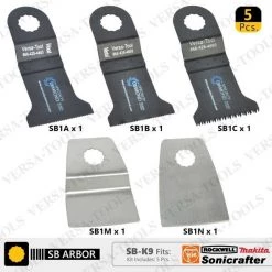 5 PC Oscillating Saw Blade Set