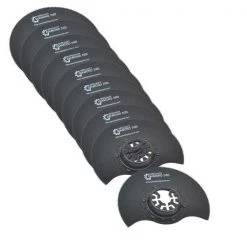 Versa Tool 80mm HSS Semi-Circular Multi-Tool Saw Blades, 9mm Offset Mount, PK 10