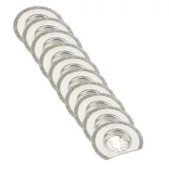 Versa Tool 63mm Diamond Semi-Round Electroplated Blades, PK 10