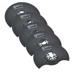 80mm HSS Semi-Circular Multi-Tool Saw Blades, 9mm Offset Mount, PK 5