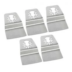 52mm Flush Cut (8mm Offset Mount) Stainless Steel Scraper, PK 5