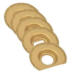 Versa Tool 63mm Semi-Circular Carbide RASP, 8mm Offset Mount Fits Fein Supercut Oscillating Tools, PK 5