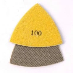 Specialty Diamond 100g Electroplated Triangular Diamond Polishing Pad for Oscillating Tools