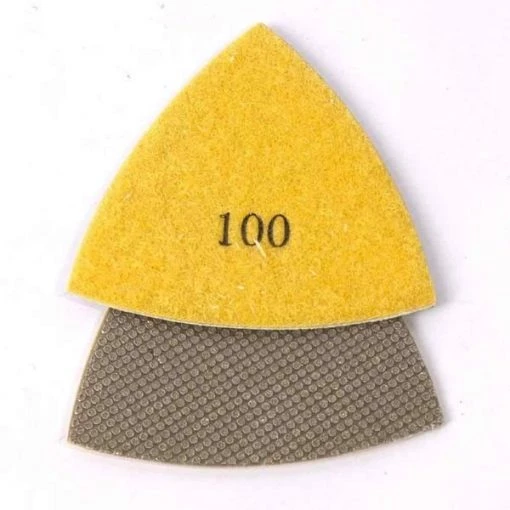 Specialty Diamond 100g Electroplated Triangular Diamond Polishing Pad for Oscillating Tools 1 100g Electroplated Triangular Diamond Polishing Pad for Oscillating Tools