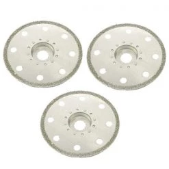 Versa Tool 100mm Full Round Electroplated Diamond Grout Blade, 10mm Offset Mount, PK 3